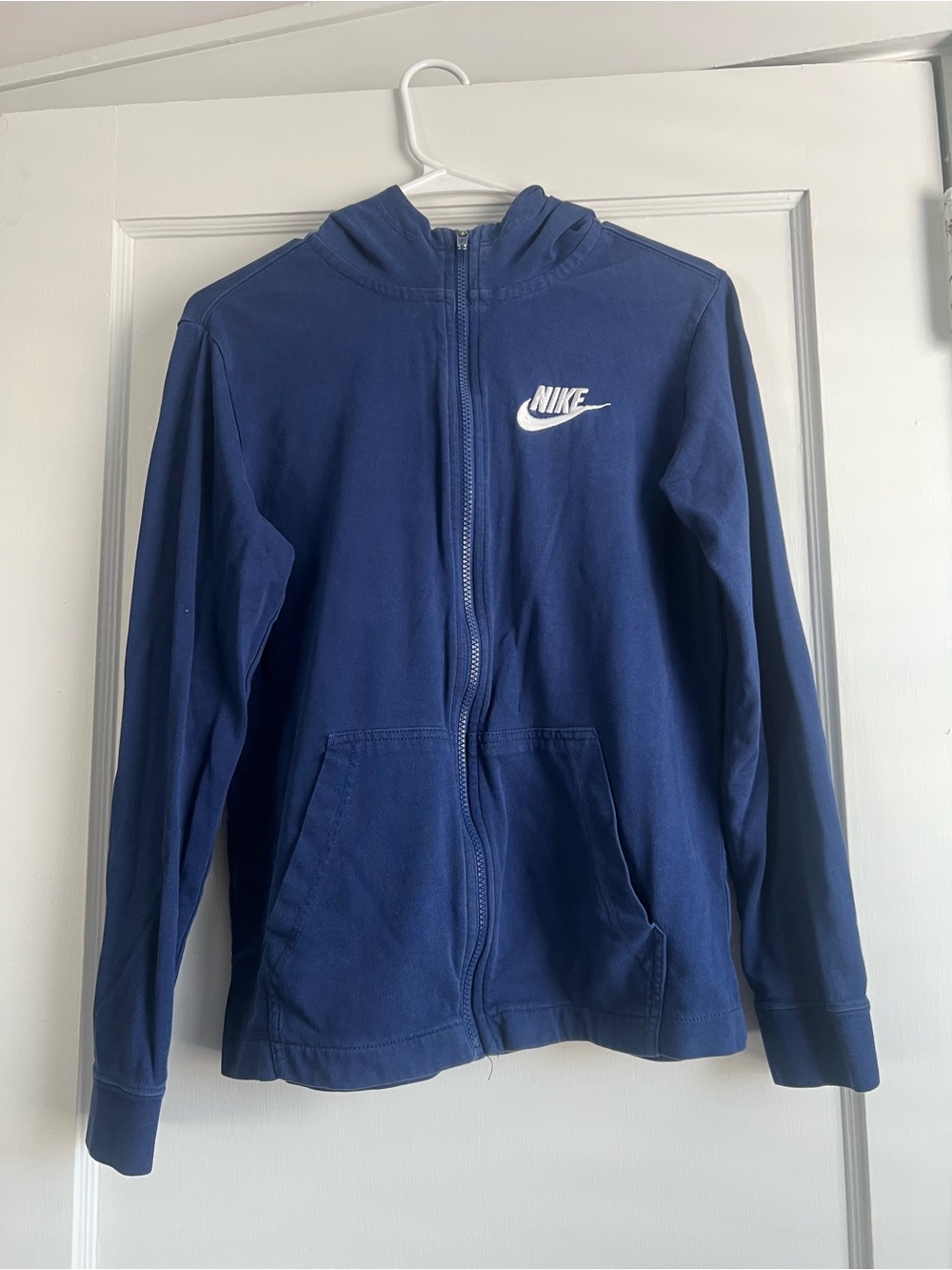 Nike Navy Blue Zip-Up Hoodie Jacket
